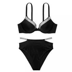 Victoria’s Secret Swimsuit Set 2 PiecesShine Push-up Top And Bikini 34C /S